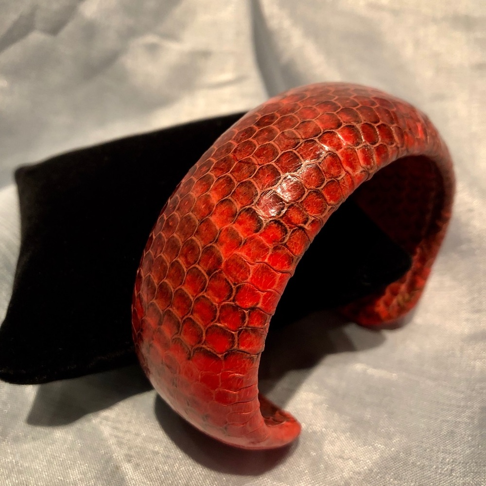 Genuine Water Snake Red Bracelet/cuff